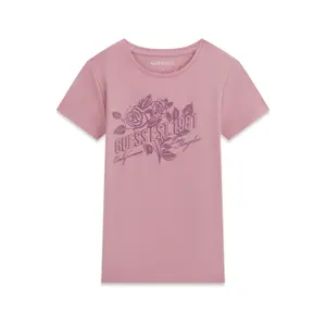 Girl's Logo T-shirt Guess EST 1981 image-0