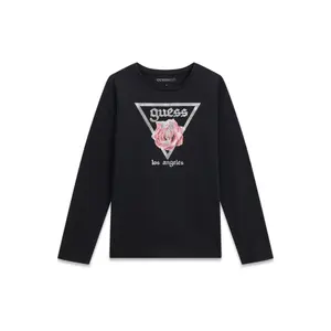 Girl's long sleeve T-shirt Guess Logo image-0