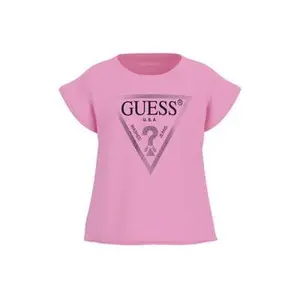 Girl's crop T-shirt Guess Core image-0