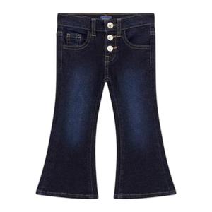 Baumwollstretch-Hosen für Mädchen mit weiterem Bein Guess image-0