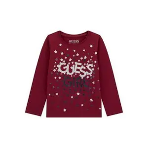 Baby girl long sleeve triangle logo T-shirt Guess image-0