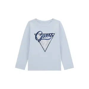 T-shirt de manga longa com lantejoulas para bebé menina Guess a image-0