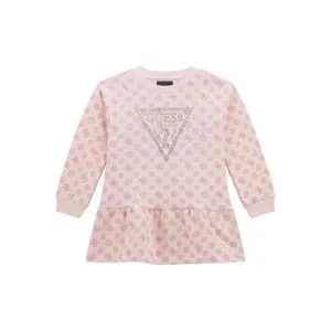 Girl's French terry dress for babies Guess d image-0