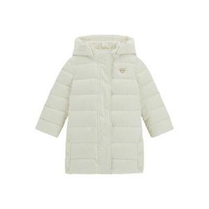 Long hooded puffer coat for baby girl Guess image-0