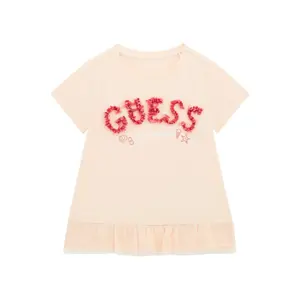 T-shirt de gola redonda para bebé menina Guess image-0