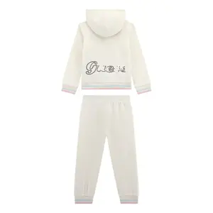 Sweatshirt mit Kapuze und Hose für Mädchenbaby Guess image-2