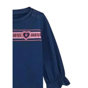 Long sleeve round neck T-shirt for girls Guess image-2