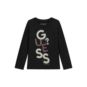 Girls' long-sleeve viscose T-shirt Guess image-0