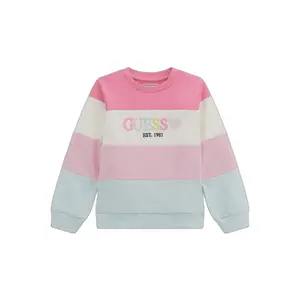 Girls' colour block sweatshirt Guess image-0