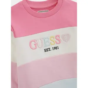 Girls' colour block sweatshirt Guess image-2