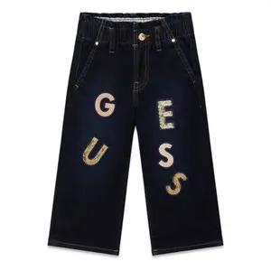 Girls' Stretch Denim Palazzo Jeans Guess image-0