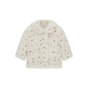 Faux Fur Zip Jacket Girl Guess image-0