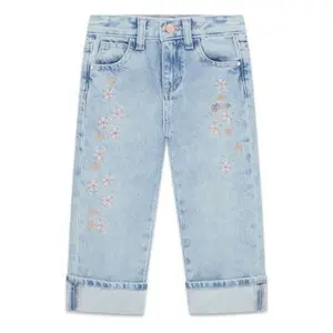 Dívčí palazzo džínsy s výšivkou Guess