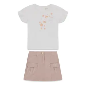 Baby girl t-shirt and skirt set Guess image-0