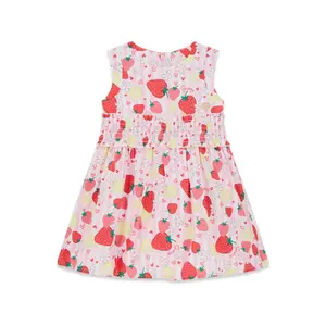 Robe sans manches en popeline bébé fille Guess image-0