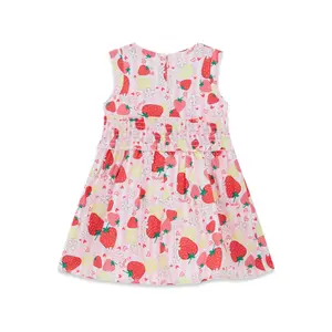 Robe sans manches en popeline bébé fille Guess image-1