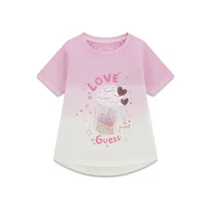 Baby's T-shirt Guess High Low Dip Dye image-0