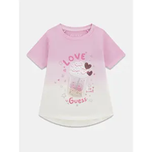 Baby's T-shirt Guess High Low Dip Dye image-1