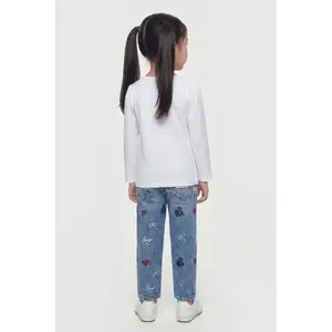 Baby girl long sleeve glitter T-shirt Guess image-2