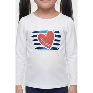 Baby girl long sleeve glitter T-shirt Guess image-4