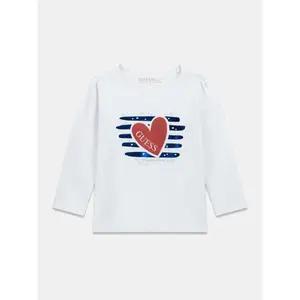 Baby girl long sleeve glitter T-shirt Guess image-5