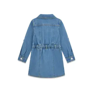 Denim shirt dress for baby girl Guess image-1