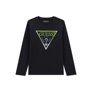 Long-sleeve T-shirt with printed logo for kids Guess image-0
