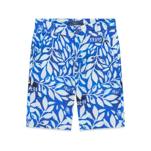 Linen and viscose shorts for children Guess image-0