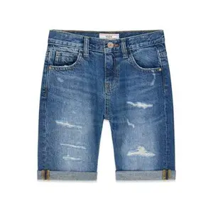 Child's rigid denim shorts made of cotton and linen Guess image-0