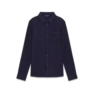 Adjustable long sleeve viscose linen shirt for kids Guess image-0