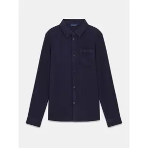 Adjustable long sleeve viscose linen shirt for kids Guess image-1
