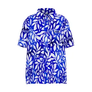 Φανέλα κοντομάνικη oversized από βισκόζη για παιδιά Guess image-0