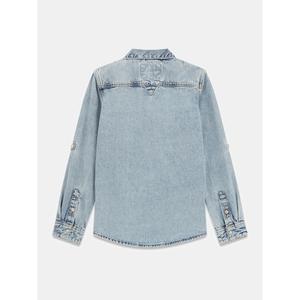Children's long sleeve denim shirt Guess image-3