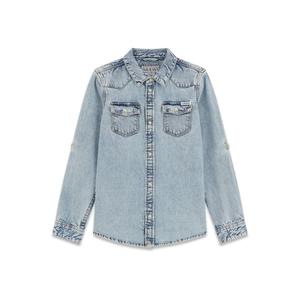 Children's long sleeve denim shirt Guess