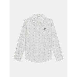 Children's long-sleeve straight-cut poplin shirt Guess image-2