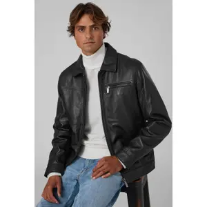Veste en cuir Guess Aviator image-4