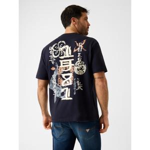 Oversized T-shirt Guess Japan Signs image-1