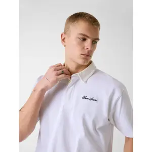 Oversized polo shirt Guess image-4