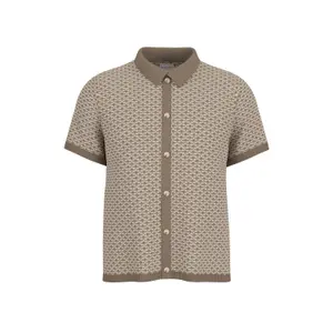Textured button t-shirt Guess Ryden image-0