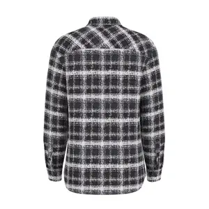 Camisa xadrez de tweed de mangas longas Guess Winston image-3
