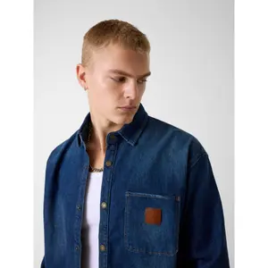 Oversized long-sleeve shirt Guess image-4