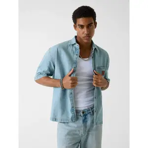 Oversized long-sleeve shirt Guess image-1