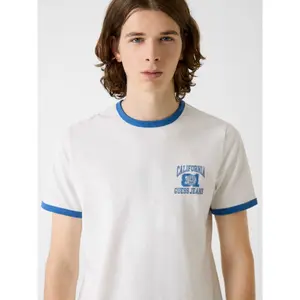T-shirt Guess Collegiate Ringer image-4