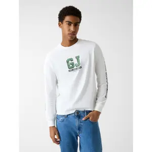 Long sleeve T-shirt with printed logo Guess image-1