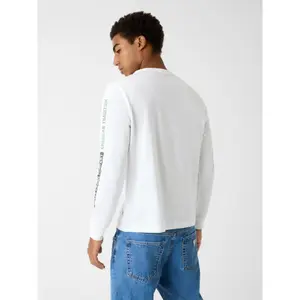Long sleeve T-shirt with printed logo Guess image-2