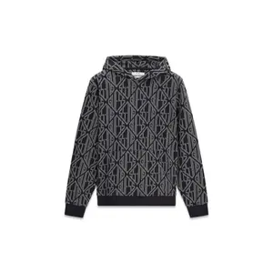 Hooded sweatshirt with logo Guess Jacquard image-0