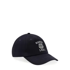 Printed and distressed baseball cap Guess image-0