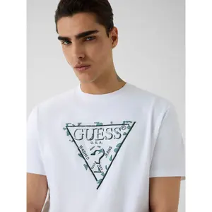 T-shirt Guess Triangle Leaves Embroide image-4