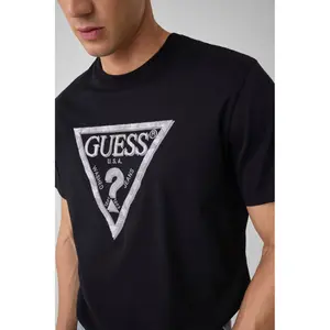 T-shirt Guess Triangle Leaves Embroide image-4
