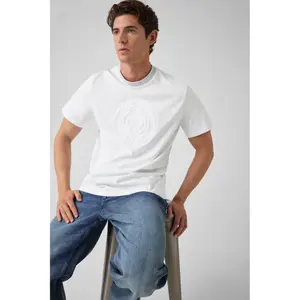 T-shirt Guess Circle Logo Embroidery image-3